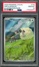 Pokemon TCG Journey Together #170 Hop's Wooloo Illustration Rare PSA 10 GEM MT
