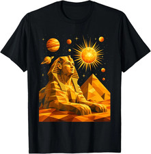 Ancient Egypt Shirt Sphinx Pyramid Cosmic Gra...