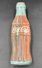 Coca Cola Bottle Shaped Tin w/ Lid 9.5 x 3 Collector Bottle Design 1995 Vintage