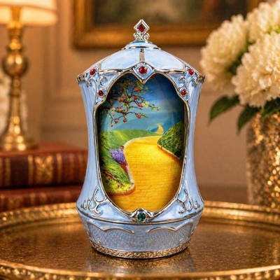 Ardleigh Elliott Wizard of Oz HeirloomPorcelain Music Box Revolving Oh Joy A1005