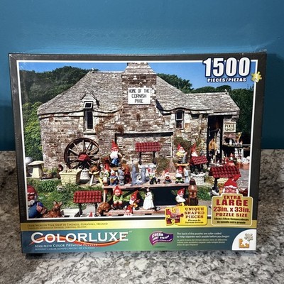 NEW Old Worldy Pixie Elves Shop Cornwall Ireland 1500Pc 23x33 Puzzle - Layfette