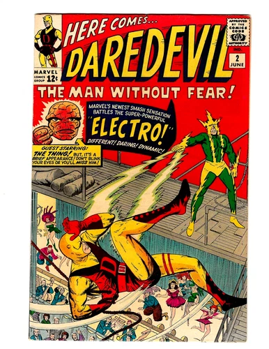 DAREDEVIL # 2  (2nd DD APPEARANCE) ELECTRO SILVER AGE CGC READY HIGH GRADE VF!