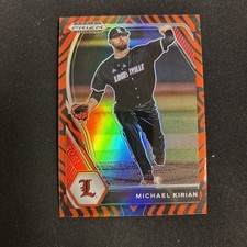 2021 Panini Prizm Draft Picks - Michael Kirian #PDP173 Tiger Stripe Prizm /99...