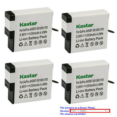 Kastar Replacement Battery for GoPro AHDBT-701 Hero 7 & GoPro HERO7 Silver