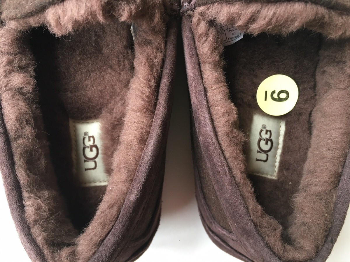 UGG Australia Mens Brown Ascot Wool Slippers US Brown 3233 Size 10, Like New UGG Australia Mens Brown Ascot Wool Slippers US Brown 3233  main image 3