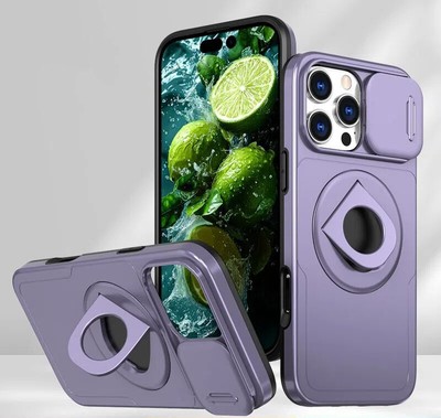 Suitable for iPhone16 mobile phone case push window magnetic ring holder