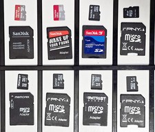 Lot of 8 SanDisk Lexar PNY Patroit 2GB 4GB 8GB 32GB 64GB Micro-SD Memory Cards