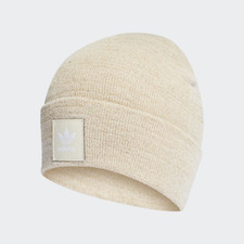 ADIDAS ORIGINALS ADICOLOR CUFF KNIT GLITTER BEANIE HAT GOLD NEW 