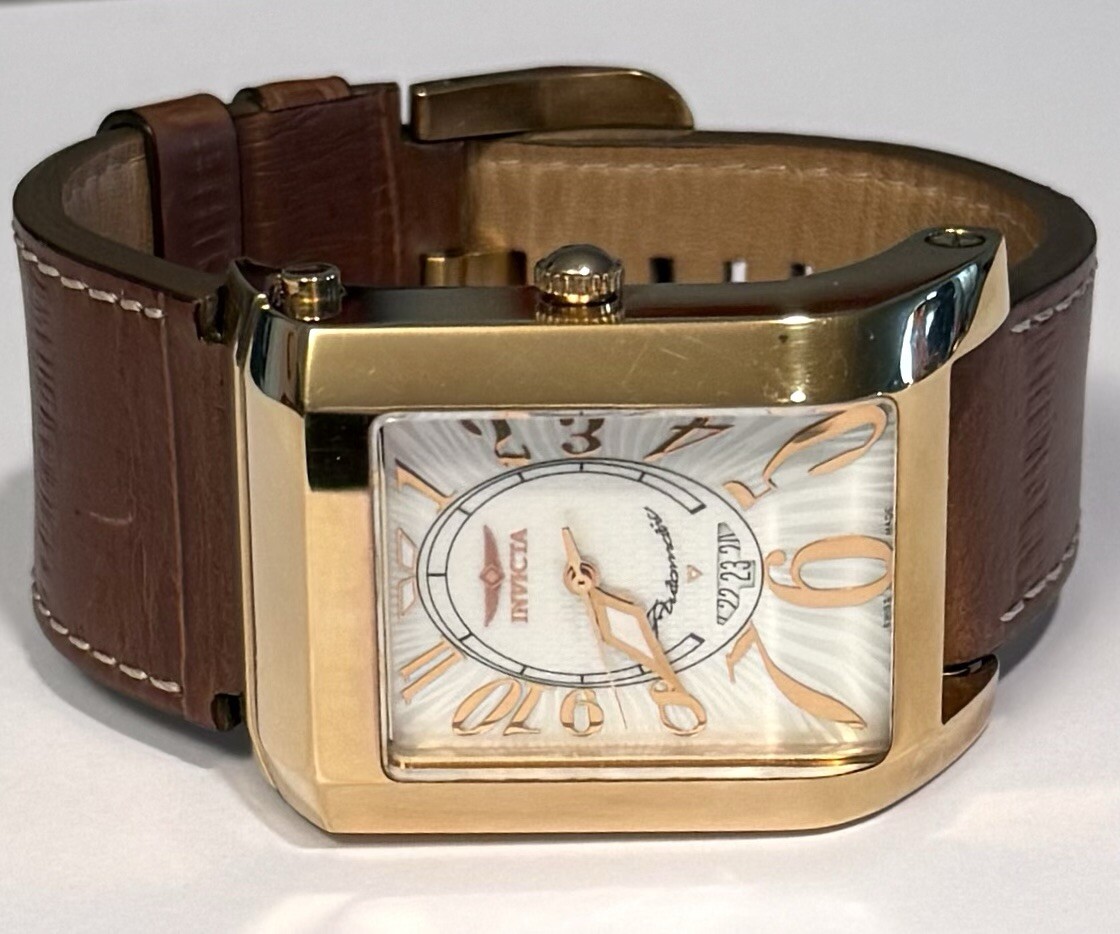 時計 vintage agete square Watch Hawaiian y2k ETA 2824 | FLIP Times Square | Swiss Auto |36mm Rosetone Rectangle