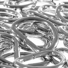 Craft County Metal Silver 3/4" D-Rings – Multiple Pack Sizes Available