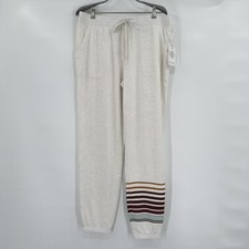 PJ Salvage Mountain Bound Joggers Lounge Pajama Pants sz L Oatmeal RZMOP2 NWT