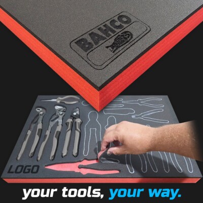 BAHCO shadow foam tool tray insert storage organizer toolbox tool kit set