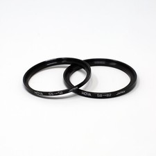 Hoya Step Up Adapter Lot of 2 58mm to 62mm  55mm to 58mm Filter 55-62  58-62