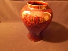 HAEGER Art Pottery VASE 4090 - FOR TIFFANY - Speckled Brown - LARGE 8.5"