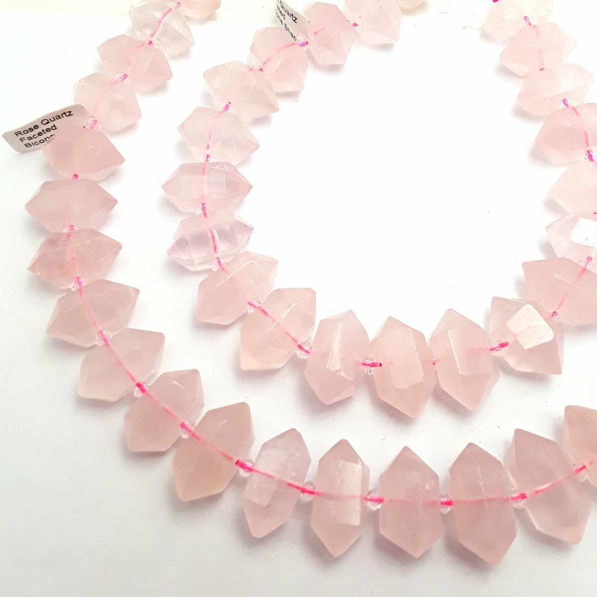 Rose Quartz Faceted Cut BIG Teardrop Beads, Packaging Type: Packaging At ₹ 5/carat In New Delhi - Foto 6