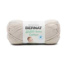 Bernat Softee Baby Cotton 120g Feather Gray Knitting Crochet Yarn