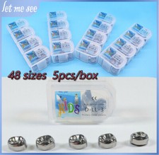 48 Sizes Stainless Steel Dental Kids Primary Molar Crowns Pediatric Crowns 5/box