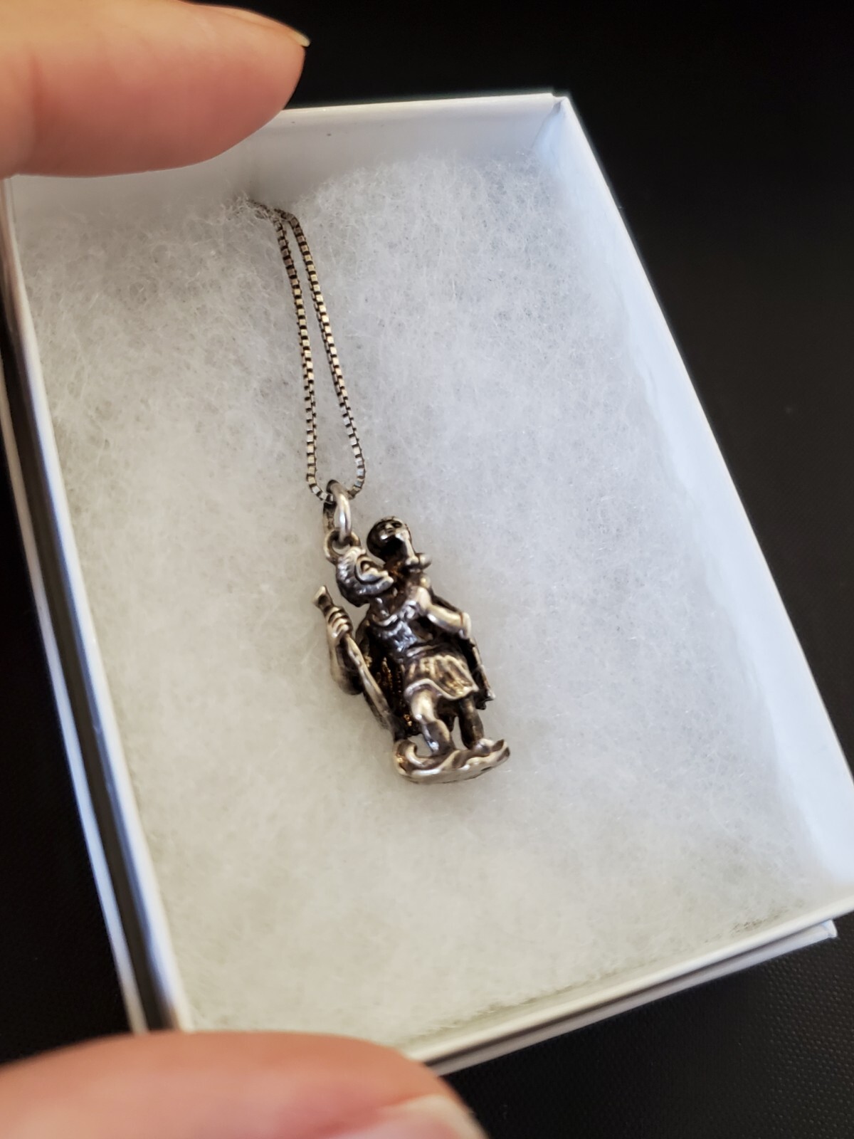 VINTAGE SOLID STERLING SILVER ST. CHRISTOPHER STA… - image 8