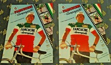 2 pezzi Ciclismo cartoline F. MOSER G.S. FAMCUCINE - CAMPAGNOLO 1981/1982