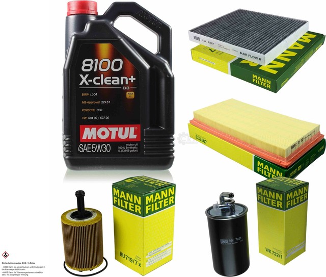 MOTUL 5 L 5W30 MOTORÖL MANNFILTER Jeep Compass MK49 2.0 CRD 4x4