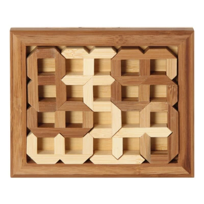 BARTL GMBH 3D-Zahlenpuzzle 0 bis 9 im Holzrahmen