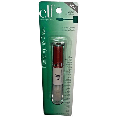 e.l.f. Plumping Lip Glaze Plum Pout 2906 Discontinued Vtg Y2K Makeup New Old Sto