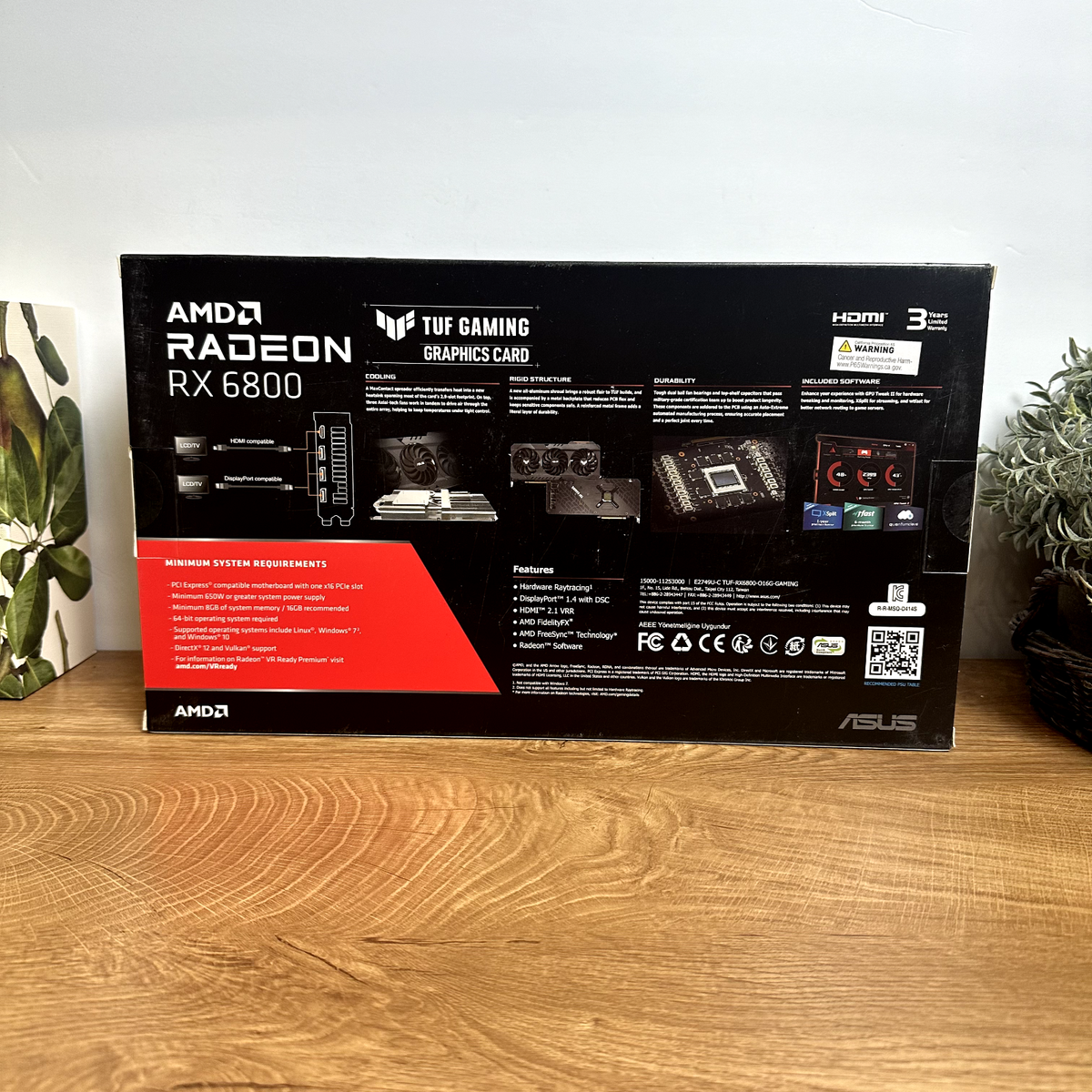 【新品・未使用】ASUS TUF GAMING RX 6800 XT Amazon.com: ASUS TUF Gaming AMD Radeon RX 6800 XT OC Edition