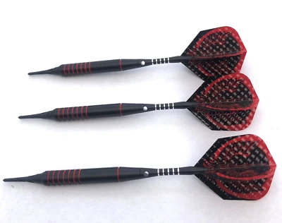JCS-DART 3 Dartpfeile Soft Darts Redline je 18 gramm Darts + 50 Ersatz Dartspitzen