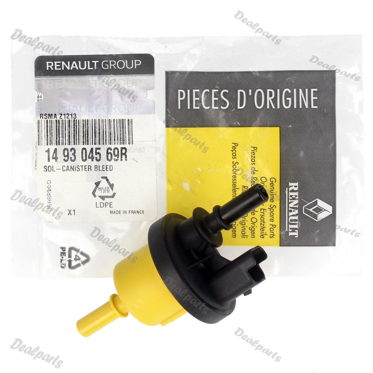 Genuine OEM Renault Vacuum Solenoid Valve, 149304569R, Purge