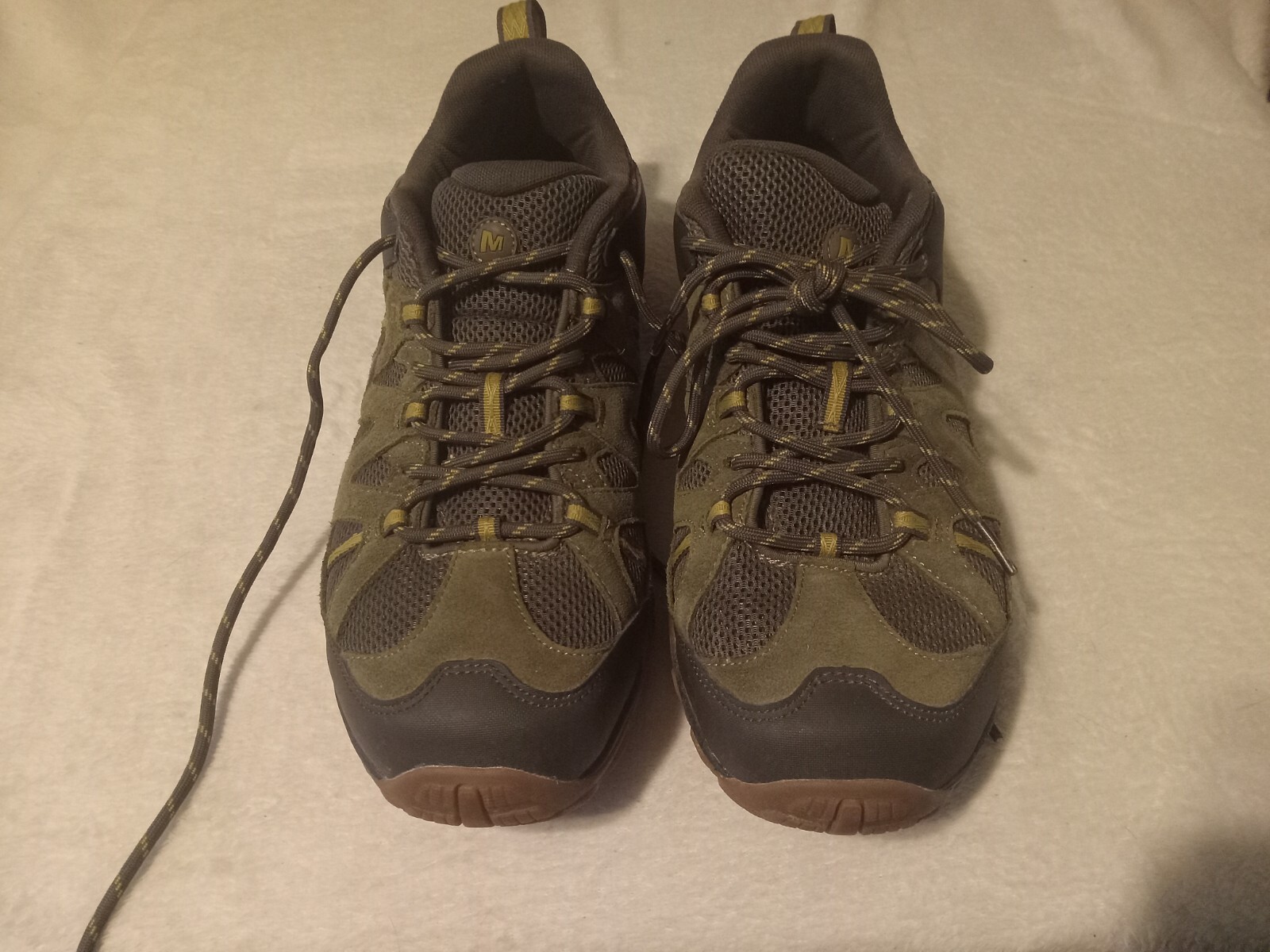 Scarpe da trekking Merrell Deverta 2 da uomo in pelle oliva muschio taglia US 11 5