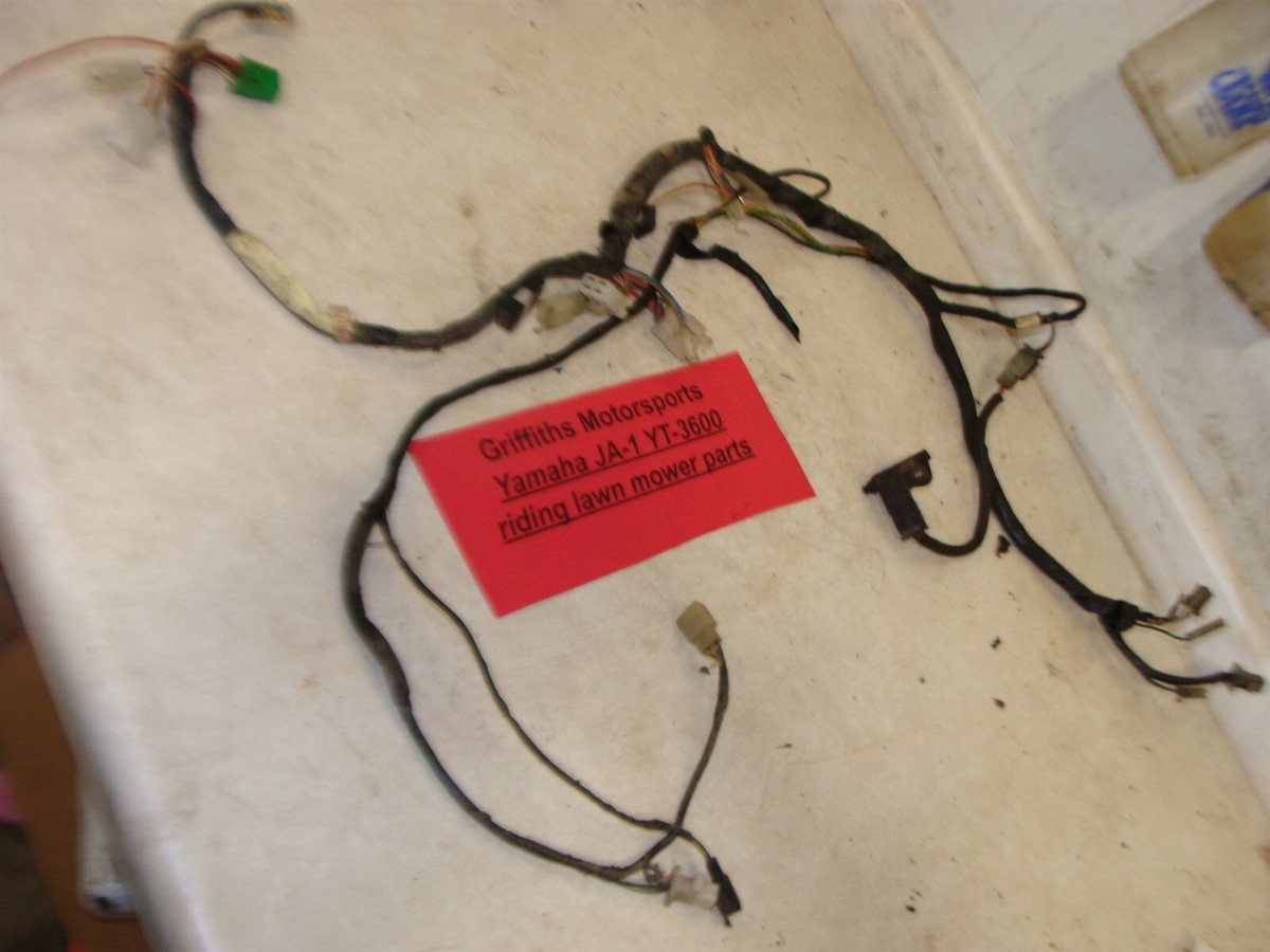 88-92 Yamaha JA1 YT3600 riding mower lawn main wiring harness JA