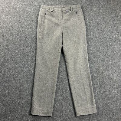 Worth New York Pants Womens X0 Gray Dress Skinny Wool Silk Blend Adults