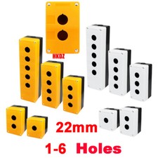 1-6 Hole Switch Box for 22mm 7/8" Power PushButton Plastic Enclosure Waterproof
