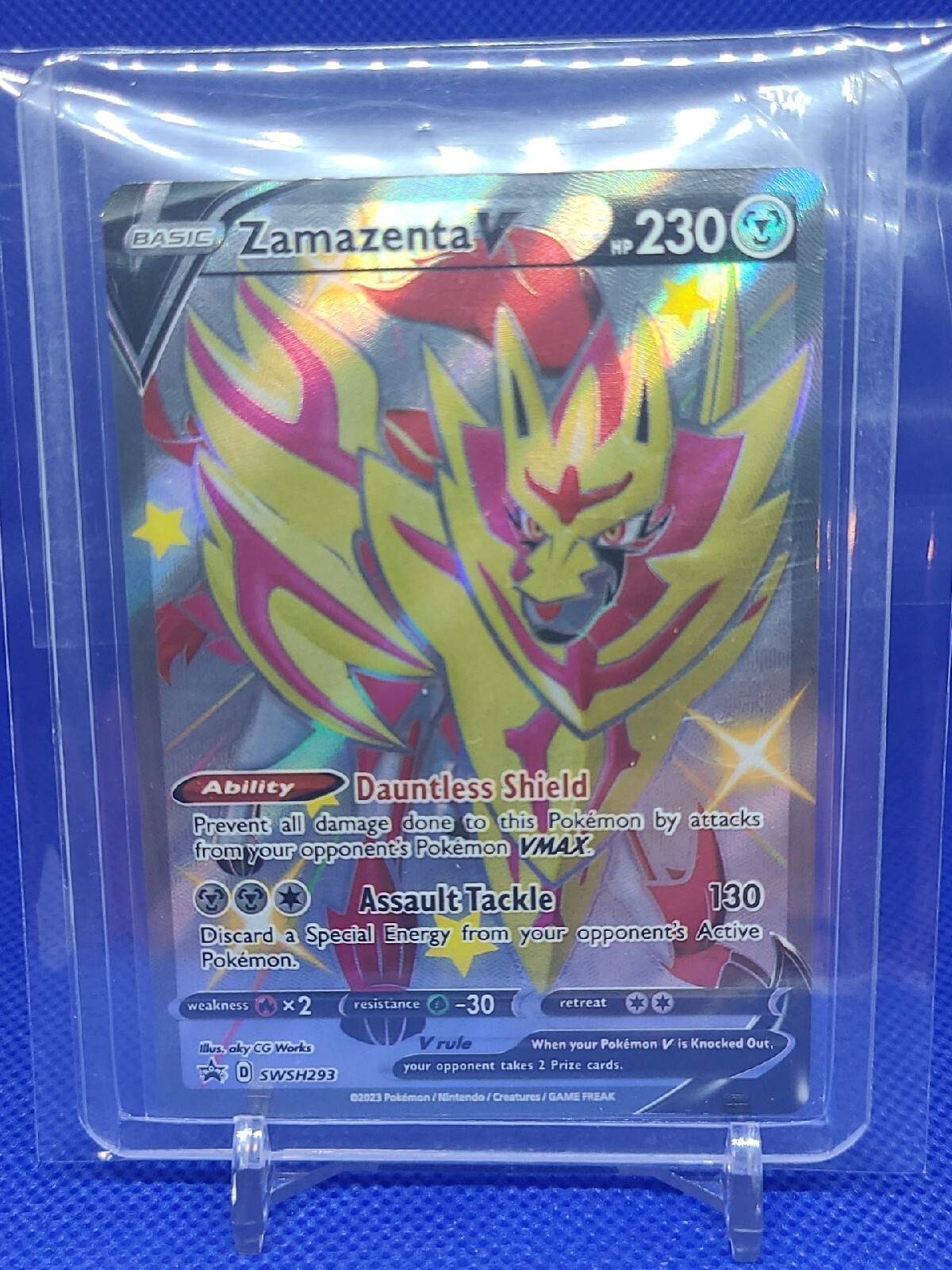 Pokémon TCG Zamazenta V (Shiny) SWSH Black Star Promos SWSH293 Holo Promo NM