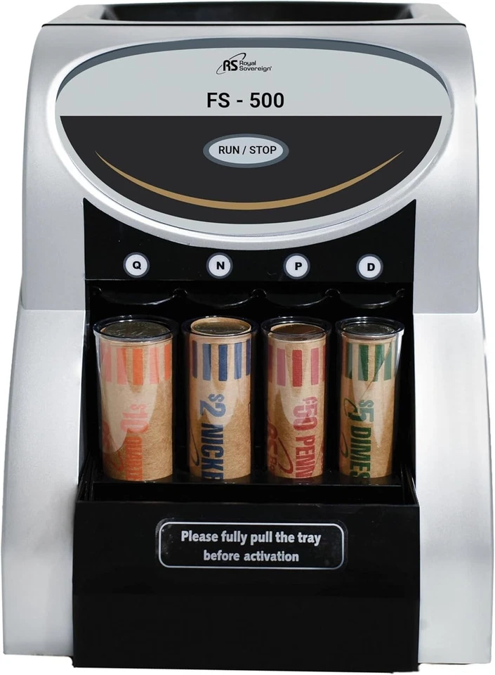 Clasificador de monedas Royal Sovereign USD, tecnología antiatasco patentada con envoltorios de monedas Foto 2 de 4