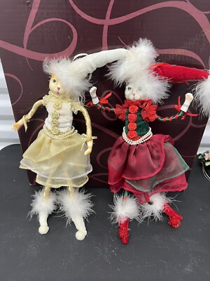 Fairy Cat  Shelf SittersPosable Ornaments Tree Decor Christmas Wizard Cats