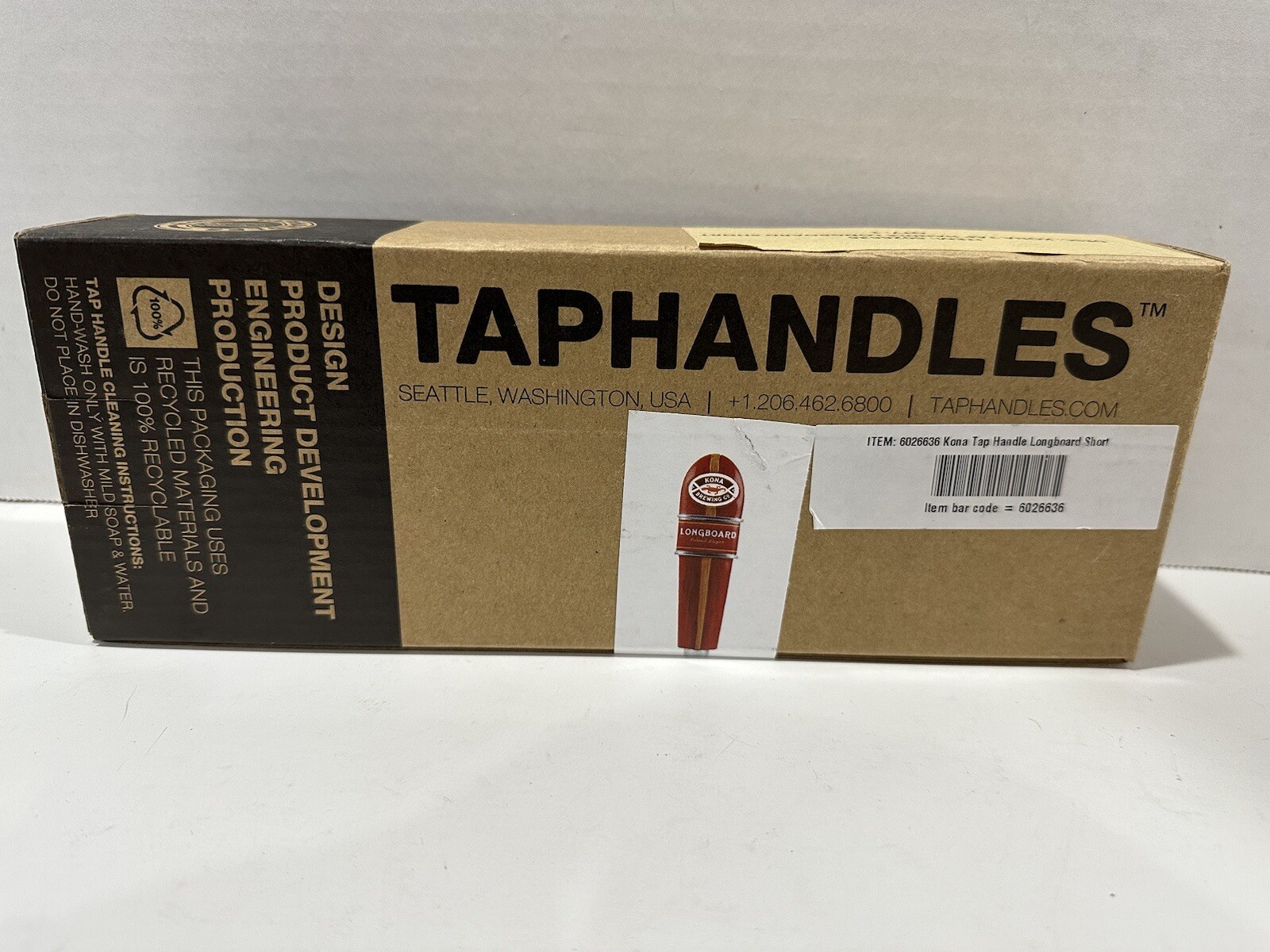 Kona Brewing Longboard Island Lager Beer Tap Handle 6.5” Tall Brand New