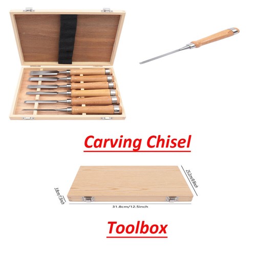 Wood Carving Hand Chisel Tool Set 6pcs 