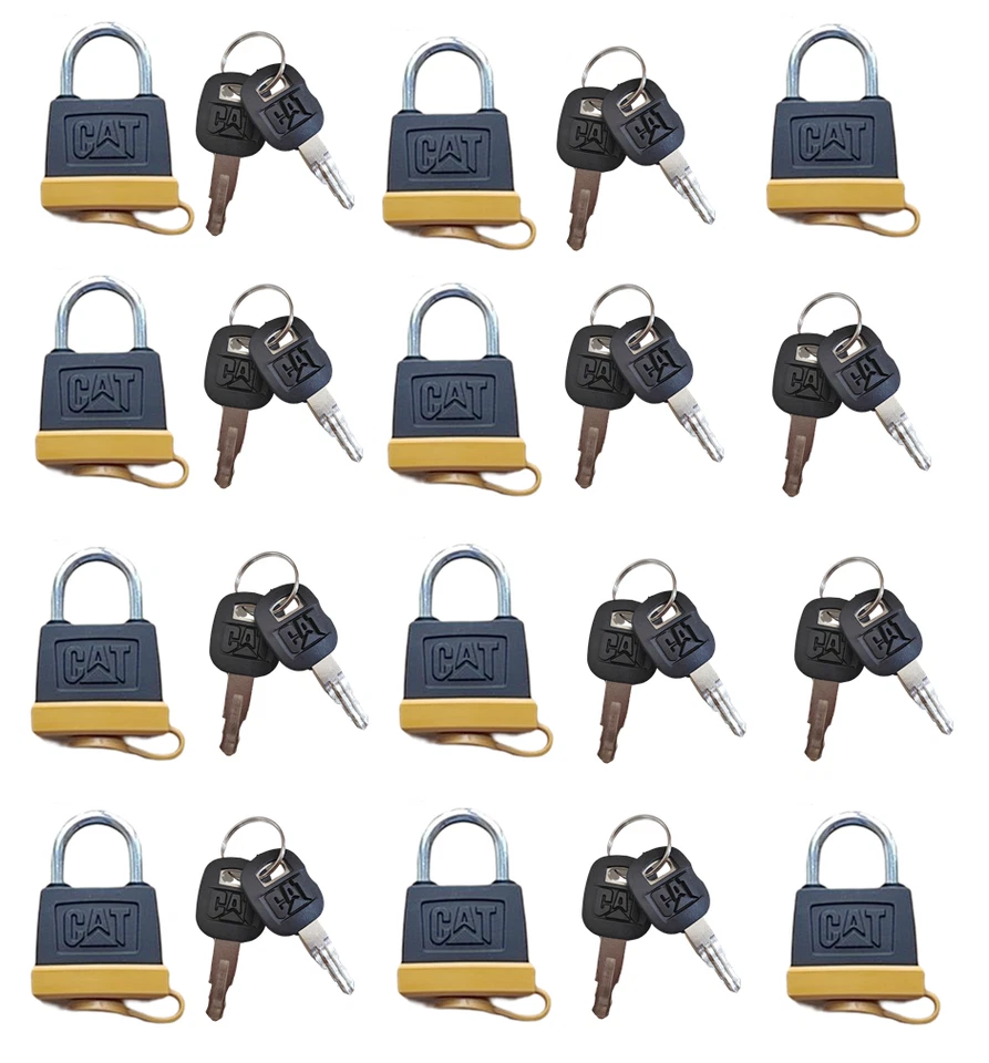 FIT CAT 10 locks 246-2641 Padlock with 20 Keys 5P8500 Fits Caterpillar 5p8500 - Image 2 of 4