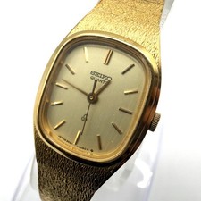 Working condition, new battery included. SEIKO women's quartz watch, gold.