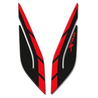Aufkleber 3D Kompatibel Mit Yamaha Xmax 400 2013-2016 Frontaler Schutz Rot