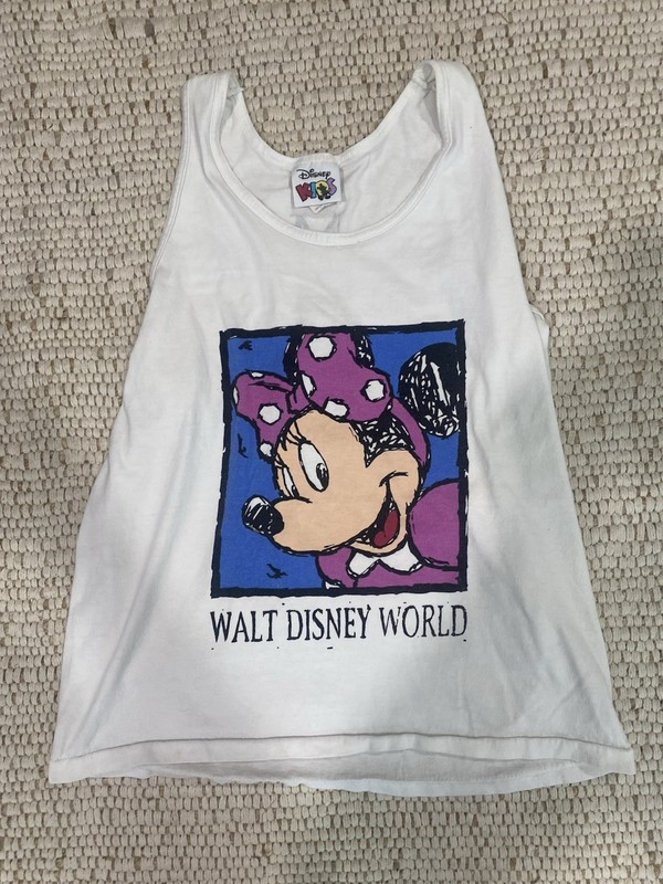 Vintage Disney Kids Minnie Mouse Tank Top Size L