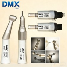 DMXDENT Dental Slow Low Speed Handpiece Straight Contra Angle Air Motor 4/2Holes