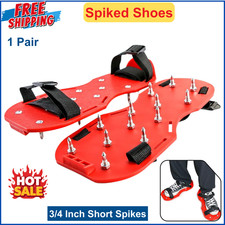 Gunite Spiked Shoes With 3/4  Short Spikes Perfect For Epoxy Floor Overlay 1Pair