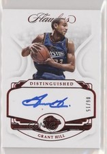 2018-19 Panini Flawless Distinguished Ruby 6/15 Grant Hill #DA-GHL Auto HOF 3d3