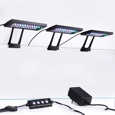 Clip-On Aquarium LED Light with Multi-Channel Controller, 24/7 Sunrise-Moonlight