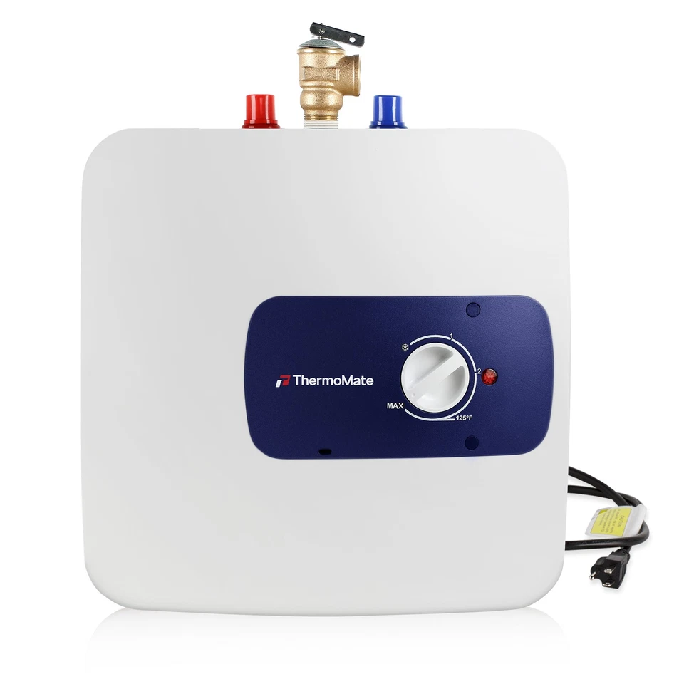 ThermoMate Mini Tanque Calentador de Agua Eléctrico 120V Caliente Instantáneo para Salón/RV Cámper Foto 3 de 4