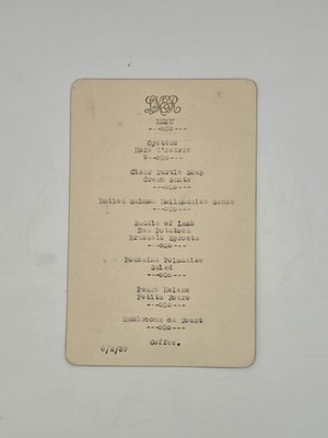 LNER Speisewagen Menükarte datiert 2.6.39 Railwayana Restaurant Ephemera