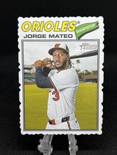 Jorge Mateo 2026 Topps Heritage #267 Deckle Edge SP Baltimore Orioles