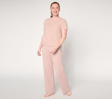 Unbranded Women's Petite Set PL Barefoot Dreams CozyChic Ballet Combo A729235